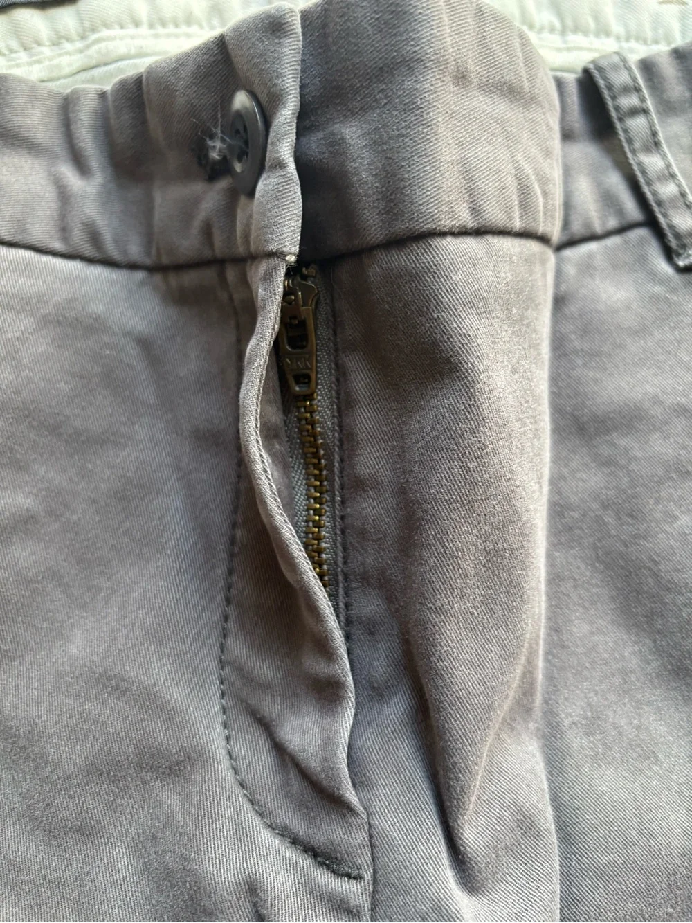 J.Crew Bennett Chino Pants Gray Flat Front Cotton Trousers Size 4